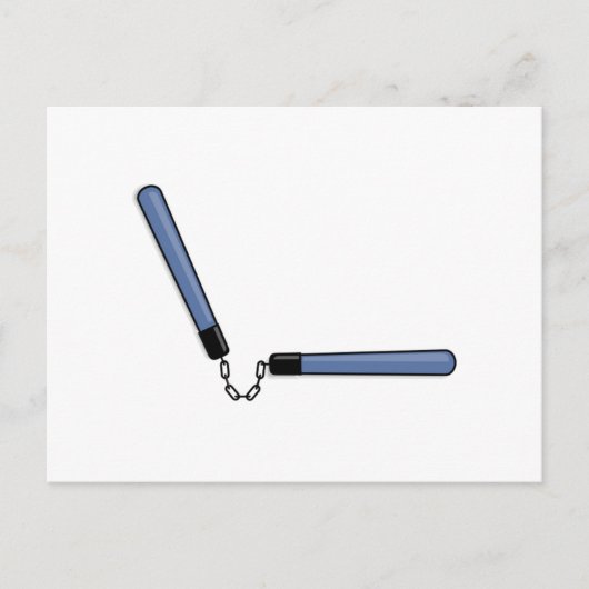 Ninja Nunchucks Briefkaart (Voorkant)
