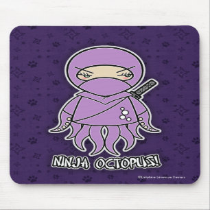 Ninja Octopus. Mousepad Muismat