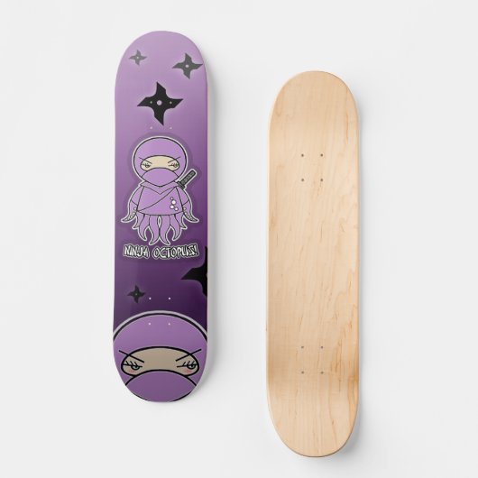Ninja Octopus. Skateboard (Voorkant)