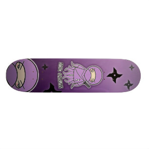 Ninja Octopus. Skateboard