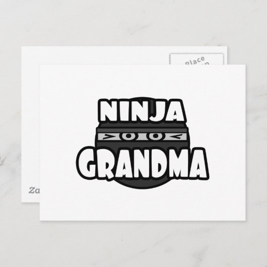 Ninja oma briefkaart (Voorkant / Achterkant)