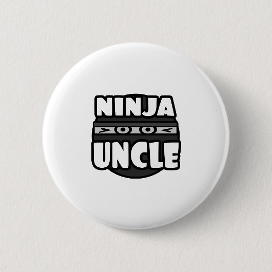 Ninja oom ronde button 5,7 cm (Voorkant)