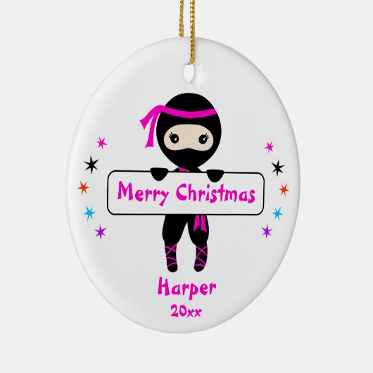 Ninja Ornament, Meisjes Schattige Karate Kinder Ke Keramisch Ornament (Rechts)