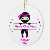 Ninja Ornament, Meisjes Schattige Karate Kinder Ke Keramisch Ornament (Links)