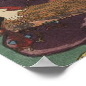 Ninja Painting circa 1853 Japan (groot formaat) Poster (Hoek)