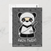 Ninja Panda! Briefkaart (Voorkant / Achterkant)