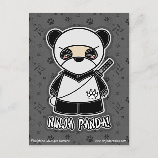 Ninja Panda! Briefkaart (Voorkant)