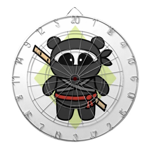 Ninja Panda door Amanda Roos Dartbord (Voorkant)