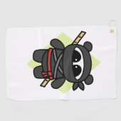Ninja Panda door Amanda Roos Golfhanddoek (Horizontaal)