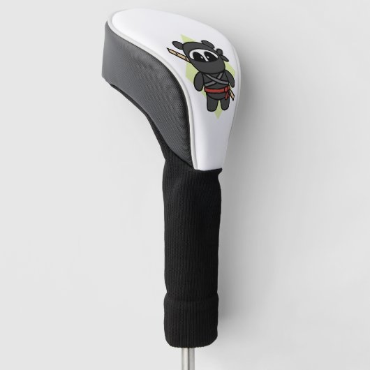 Ninja Panda door Amanda Roos Golfheadcover (Schuin)