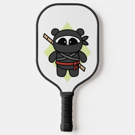 Ninja Panda door Amanda Roos Pickleball Paddle (Achterkant)