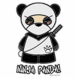 Ninja Panda! Fotosculptuur Staand Fotobeeldje<br><div class="desc">Prachtige foto-sculptuur met mijn Ninjadorables Ninja Panda! Creëer door mij,  kunstenaar Delphine Lévesque Demers!</div>