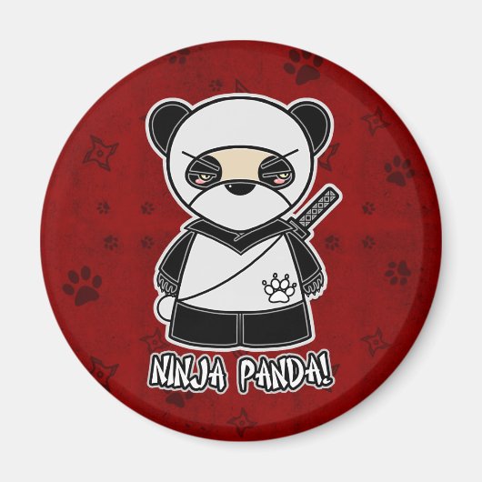 Ninja Panda! In rode magneet (Voorkant)