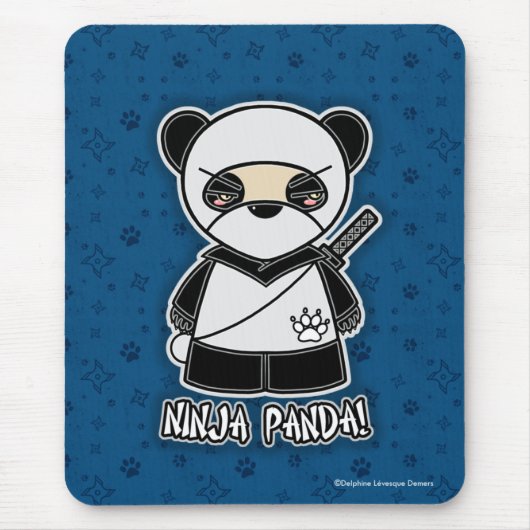 Ninja Panda! Mousepad Muismat (Voorkant)