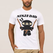 NINJA PAPA grappige T-shirts (Voorkant)