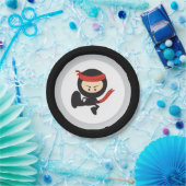 Ninja Paper-Borden Papieren Bordje (Feest)