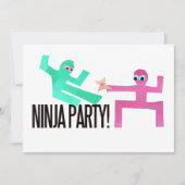 Ninja Party Kaart (Voorkant)