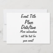 Ninja Party Kaart (Achterkant)