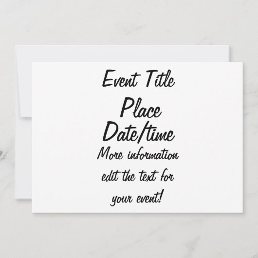 Ninja Party Kaart (Achterkant)