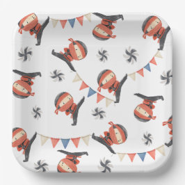 Ninja Party Paper-Borden | Ninja-Borden Papieren Bordje