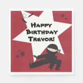 Ninja Party servetten - Kies je eigen kleur! (Voorkant)