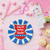 Ninja Patriotic Warrior Boys Birthday Party Papieren Bordje (Feest)