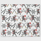  Ninja Pattern Cadeaupapier (Vlak)