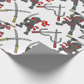  Ninja Pattern Cadeaupapier (Hoek)