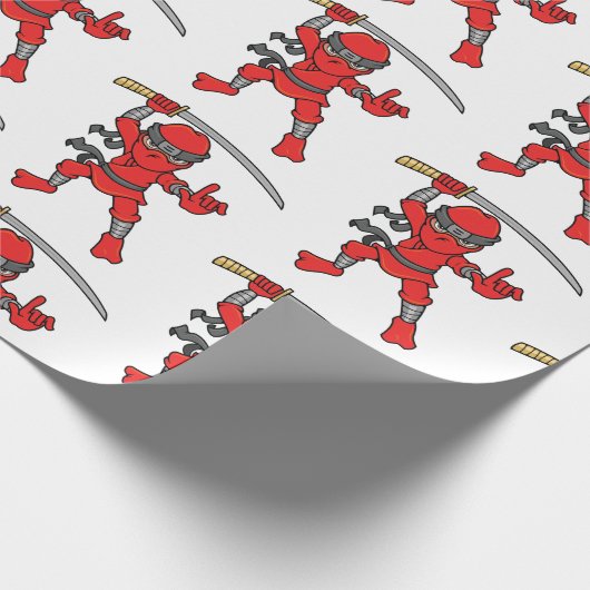  Ninja Pattern Cadeaupapier (Hoek)