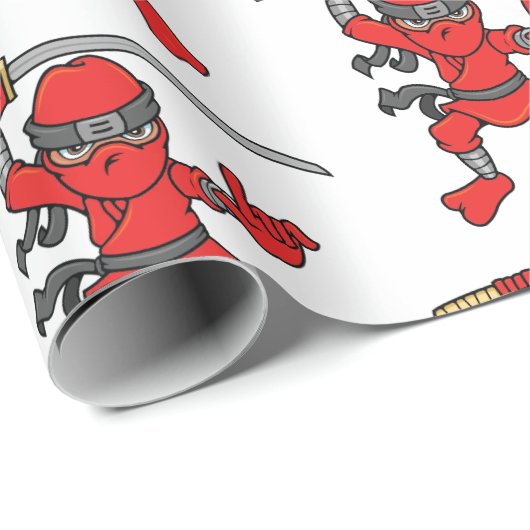 Ninja Pattern Cadeaupapier (Rol Hoek)