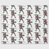 Ninja Pattern Cadeaupapier (Vlak)