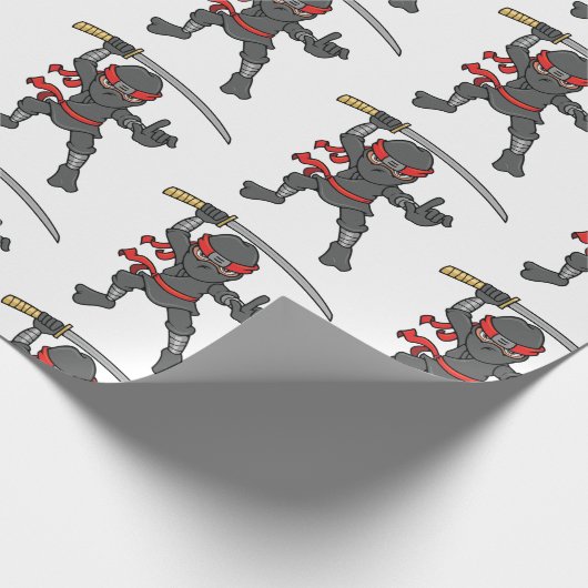 Ninja Pattern Cadeaupapier (Hoek)