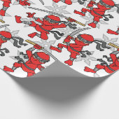 Ninja Pattern Cadeaupapier (Hoek)