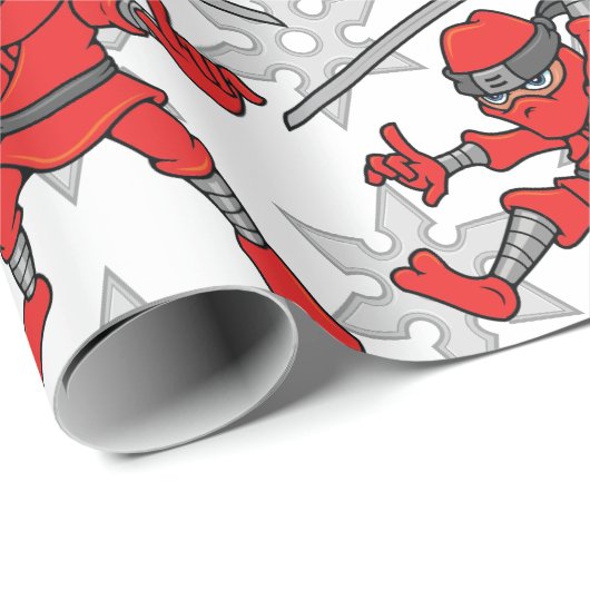 Ninja Pattern Cadeaupapier (Rol Hoek)