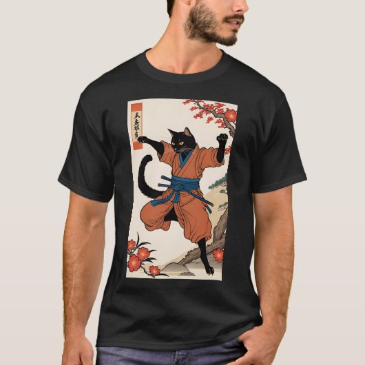 Ninja Paws: Midnight Strike T-shirt (Voorkant)