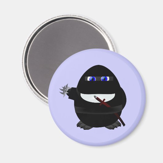 Ninja Penguin Magneet (Voorkant / Achterkant)