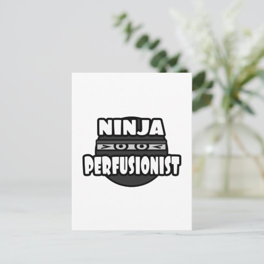 Ninja Perfusionist Briefkaart (Staand voorkant)