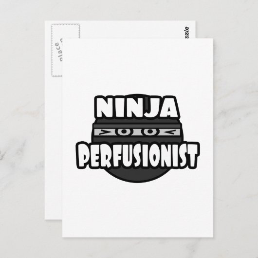 Ninja Perfusionist Briefkaart (Voorkant / Achterkant)