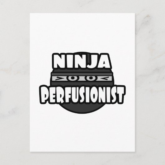 Ninja Perfusionist Briefkaart (Voorkant)