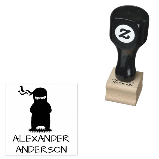 Ninja Personalize Rubberstempel (Gestempeld)