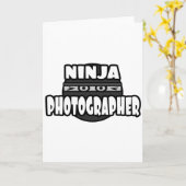 Ninja Photographer Kaart (Gele Bloem)