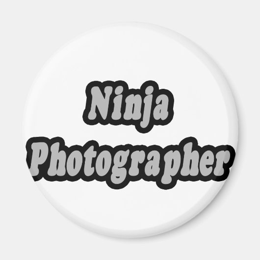 Ninja Photographer Magneet (Voorkant)