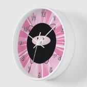 Ninja Pig op roze (Hoek)