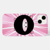 Ninja Pig op roze Case-Mate iPhone Case (Achterkant (horizontaal))