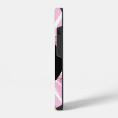 Ninja Pig op roze iPhone Hoesje (Linkerkant)
