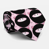 Ninja Pig op roze Stropdas (Opgerold)