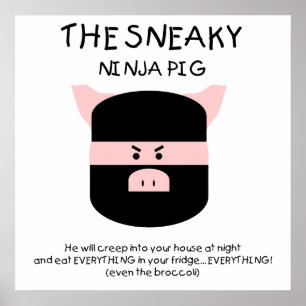 Ninja Pig. Poster