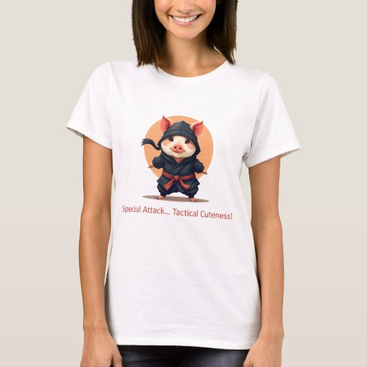 Ninja Pig T-shirt (Voorkant)