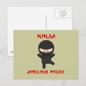 ninja-piloot briefkaart (Voorkant / Achterkant)