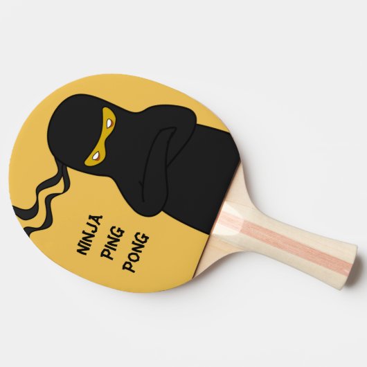 Ninja Ping Pong Paddle Tafeltennisbatje (Zijkant)